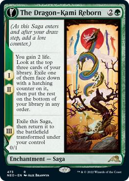The Dragon-Kami Reborn (Extended Art) #473 R - Kamigawa: Neon Dynasty Pokemon card