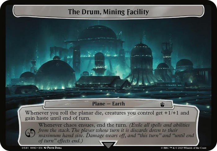 The Drum, Mining Facility #581 T - Planechase: Universes Beyond: Doctor Who Pokemon card