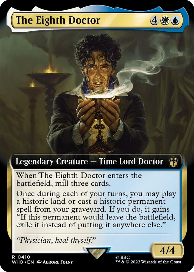 0410 The Eighth Doctor (Extended Art) R Universes Beyond: Doctor Who