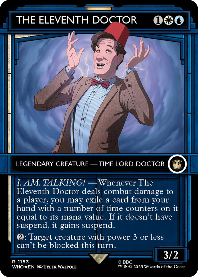 1153 The Eleventh Doctor (Showcase) (Surge Foil) R Universes Beyond: Doctor Who