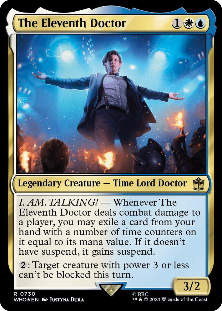 0730 The Eleventh Doctor (Surge Foil) R Universes Beyond: Doctor Who