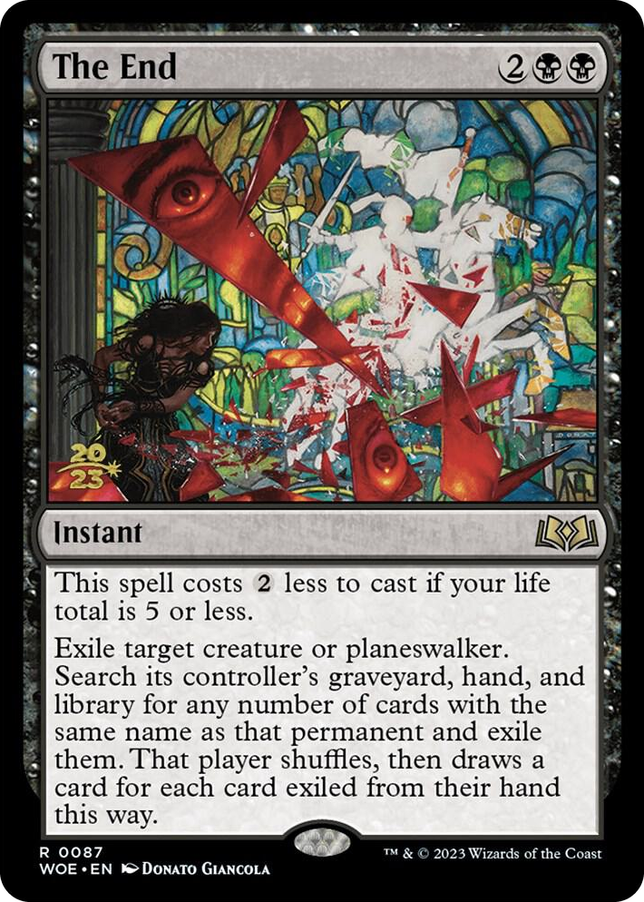 0087 The End R Prerelease Cards