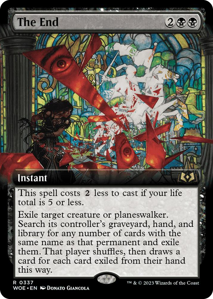 0337 The End (Extended Art) R Wilds of Eldraine