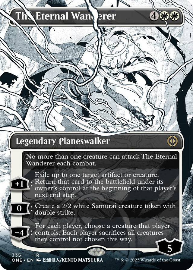 0335 The Eternal Wanderer (Borderless) R Phyrexia: All Will Be One