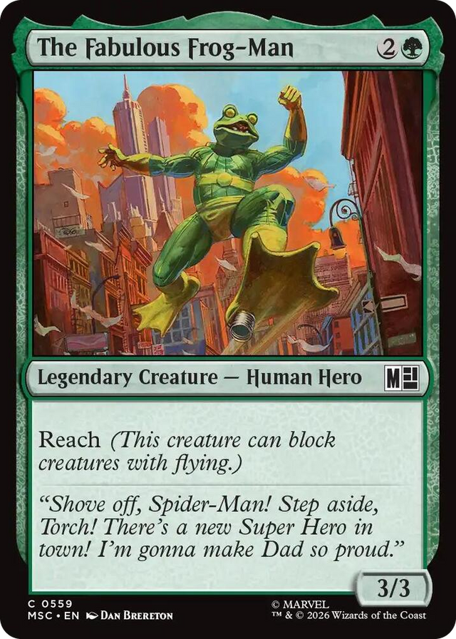 0559 The Fabulous Frog-Man C Commander: Marvel Super Heroes