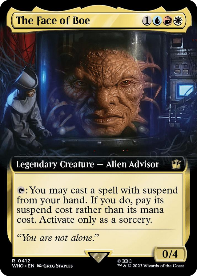 0412 The Face of Boe (Extended Art) R Universes Beyond: Doctor Who
