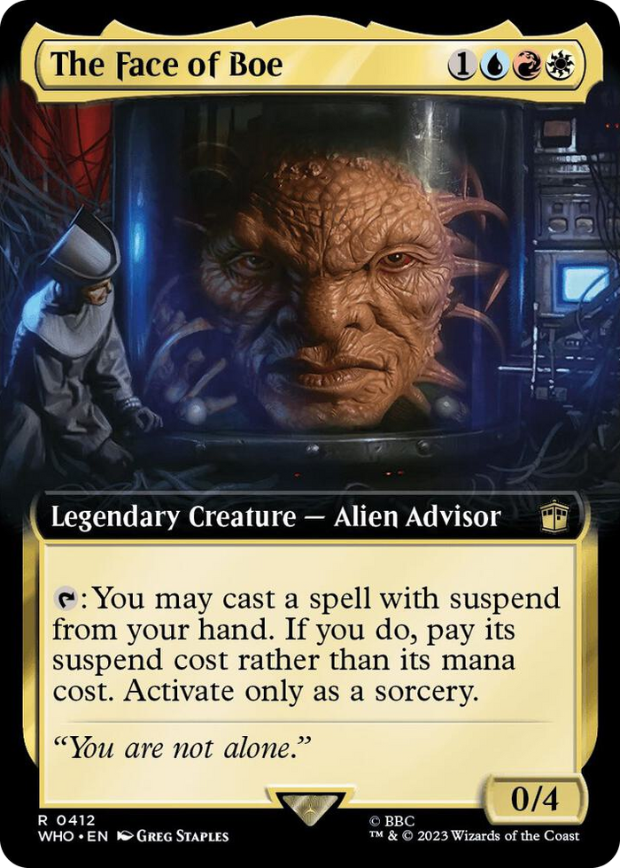 The Face of Boe (Extended Art) #412 R - Universes Beyond: Doctor Who Pokemon card