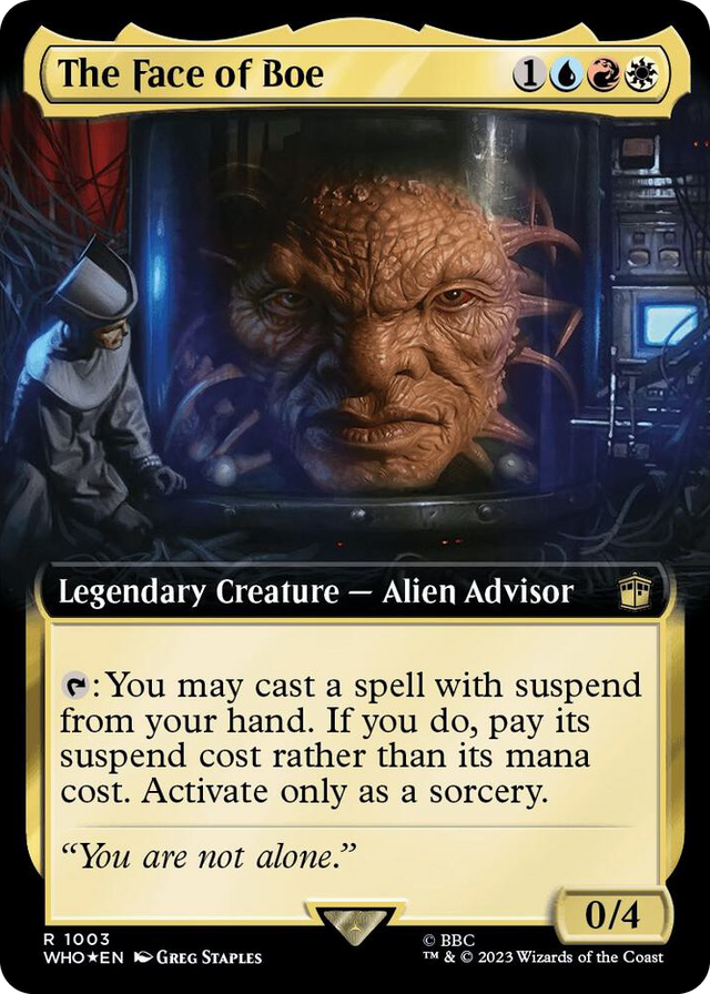 1003 The Face of Boe (Extended Art) (Surge Foil) R Universes Beyond: Doctor Who