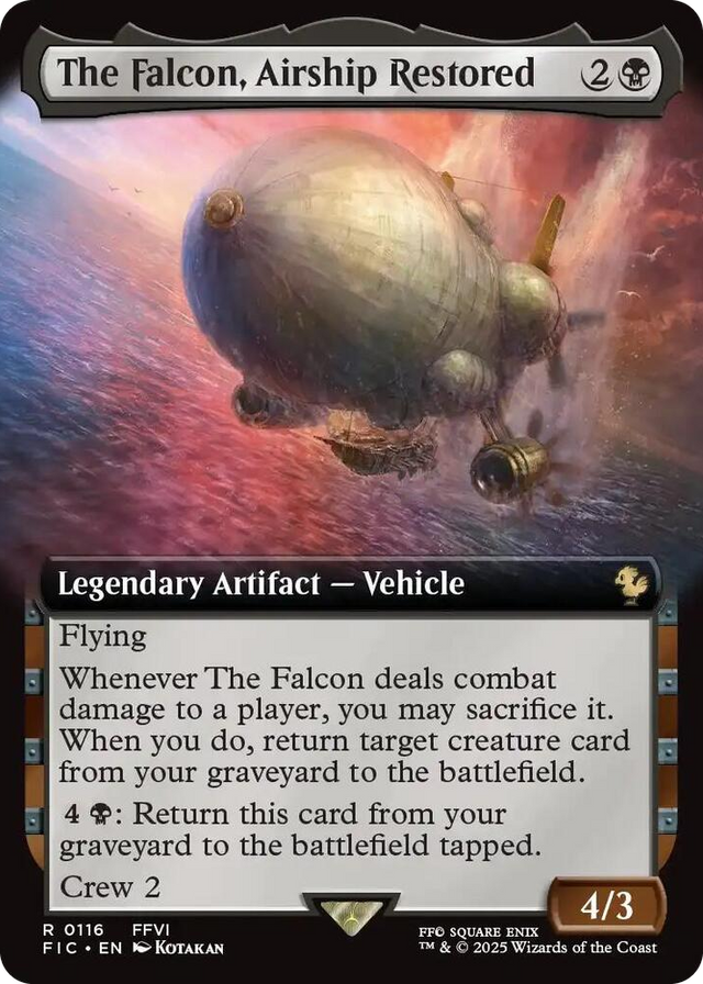 0116 The Falcon, Airship Restored (Extended Art) R Commander: FINAL FANTASY