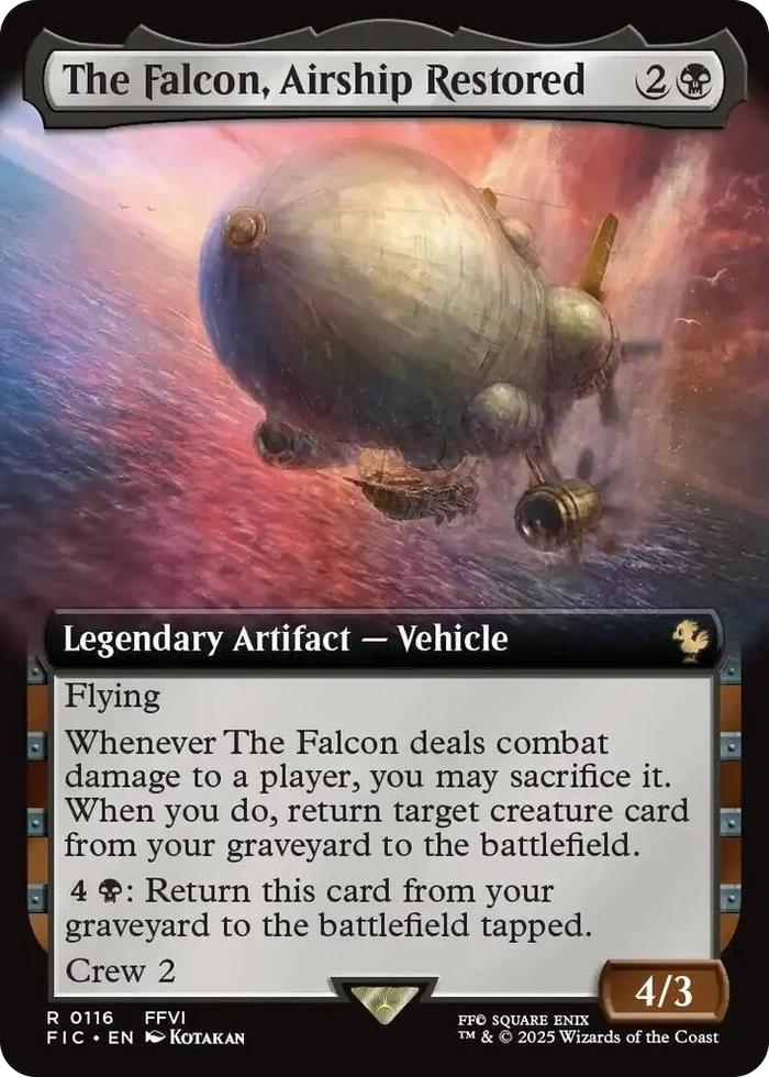0116 The Falcon, Airship Restored (Extended Art) R Commander: FINAL FANTASY