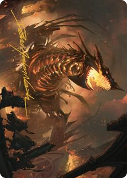 0020 The Fall of Kroog Art Card (Gold-Stamped Signature) S Art Series: The Brothers' War