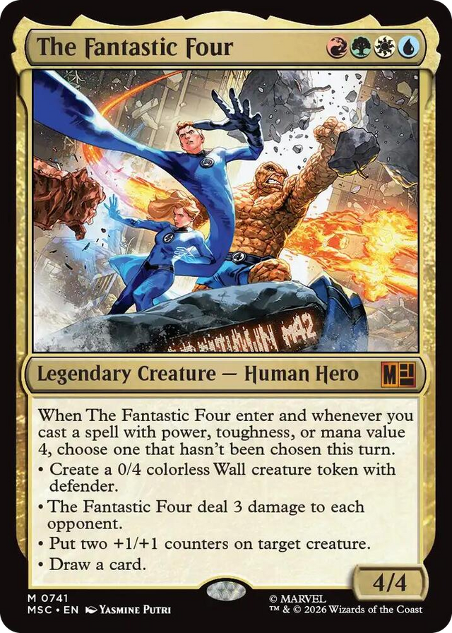 0741 The Fantastic Four M Commander: Marvel Super Heroes