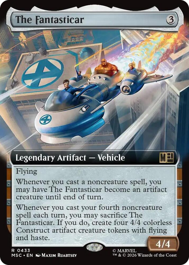 0433 The Fantasticar (Extended Art) R Commander: Marvel Super Heroes