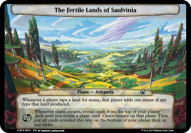 The Fertile Lands of Saulvinia #50 T - Planechase: March of the Machine Pokemon card
