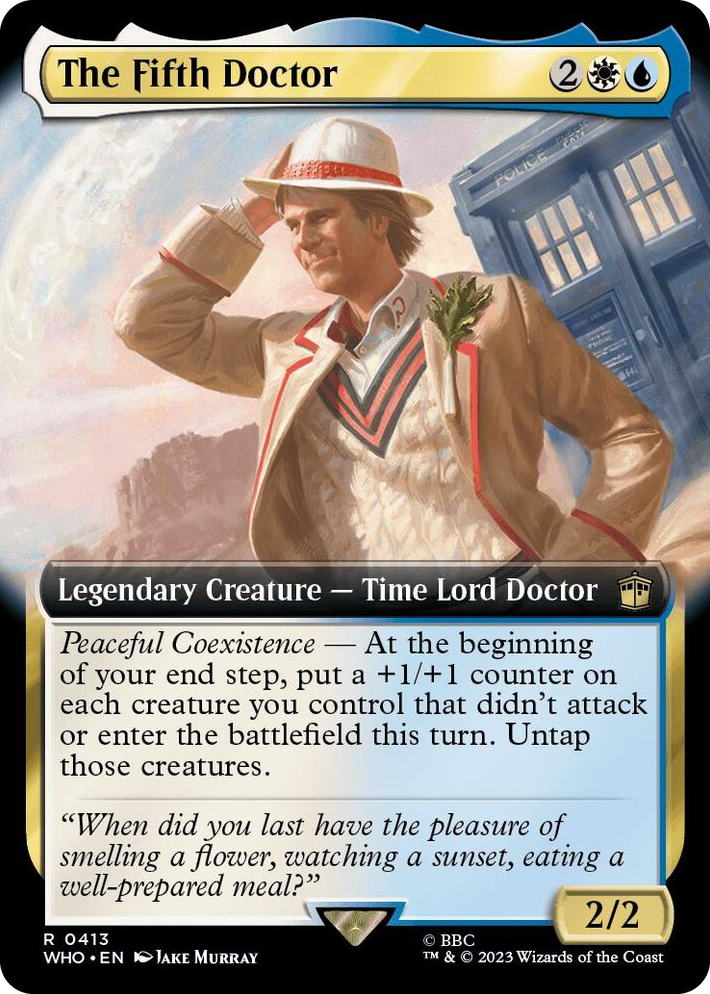 0413 The Fifth Doctor (Extended Art) R Universes Beyond: Doctor Who