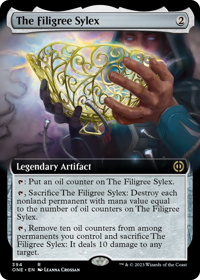 The Filigree Sylex (Extended Art) #394 R - Phyrexia: All Will Be One Pokemon card