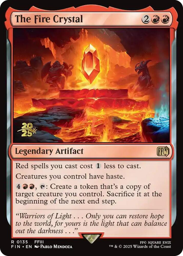 0135 The Fire Crystal R Prerelease Cards