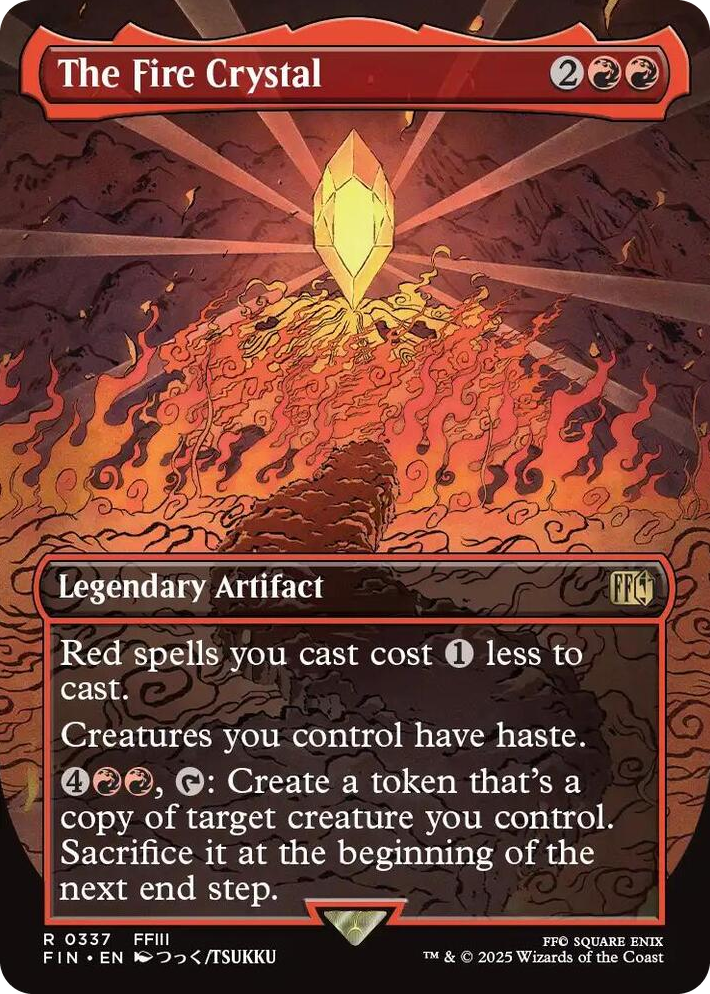 0337 The Fire Crystal (Borderless) R FINAL FANTASY