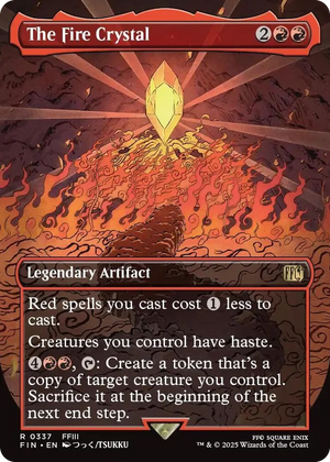 0337 The Fire Crystal (Borderless) R FINAL FANTASY