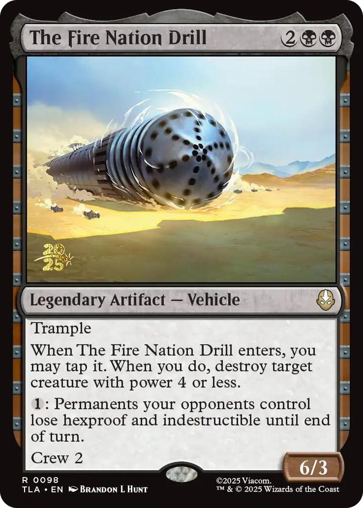 0098 The Fire Nation Drill R Prerelease Cards