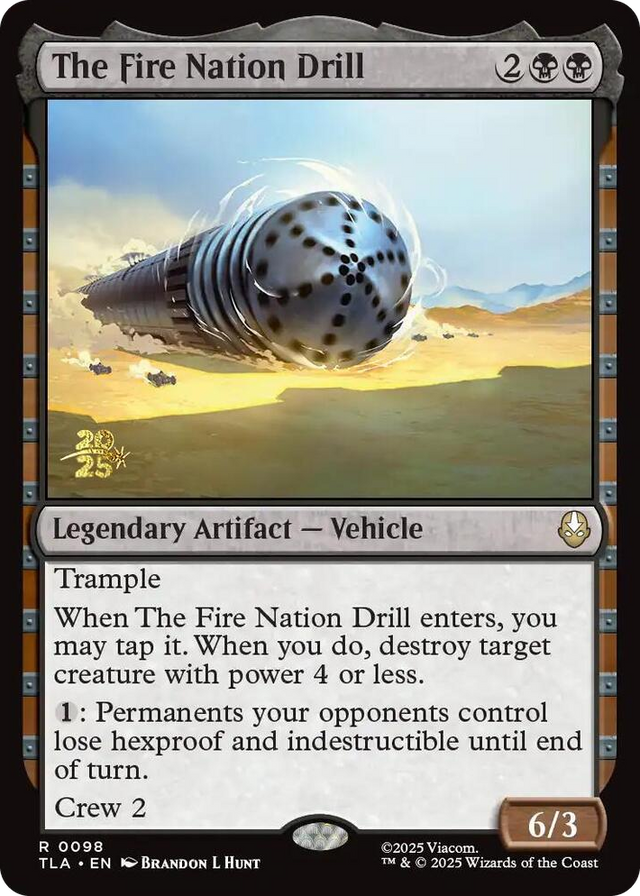 0098 The Fire Nation Drill R Prerelease Cards