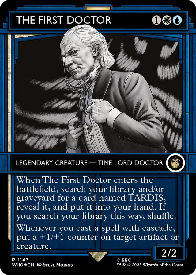 1143 The First Doctor (Showcase) (Surge Foil) R Universes Beyond: Doctor Who