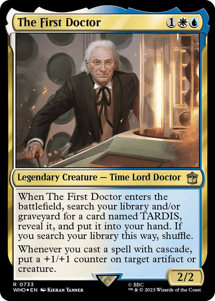 0733 The First Doctor (Surge Foil) R Universes Beyond: Doctor Who