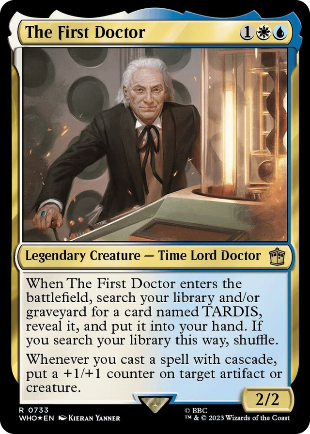 0733 The First Doctor (Surge Foil) R Universes Beyond: Doctor Who