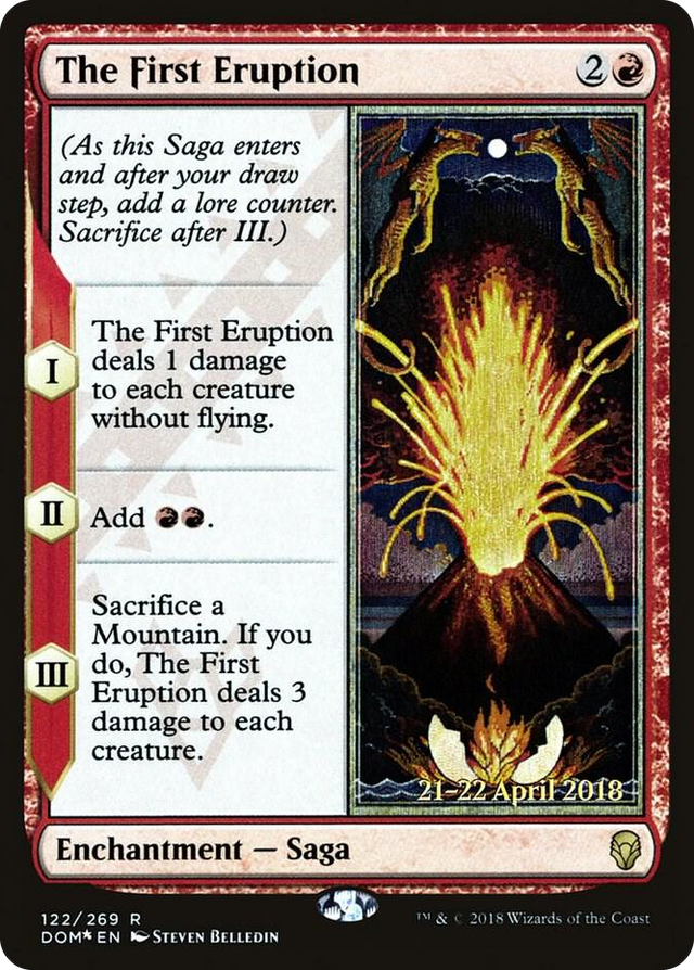 0122 The First Eruption R Prerelease Cards