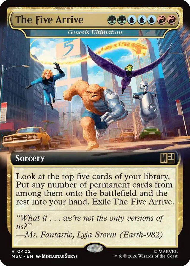 0402 The Five Arrive - Genesis Ultimatum (Extended Art) R Commander: Marvel Super Heroes