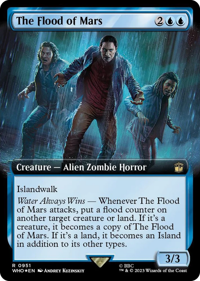 0951 The Flood of Mars (Extended Art) (Surge Foil) R Universes Beyond: Doctor Who