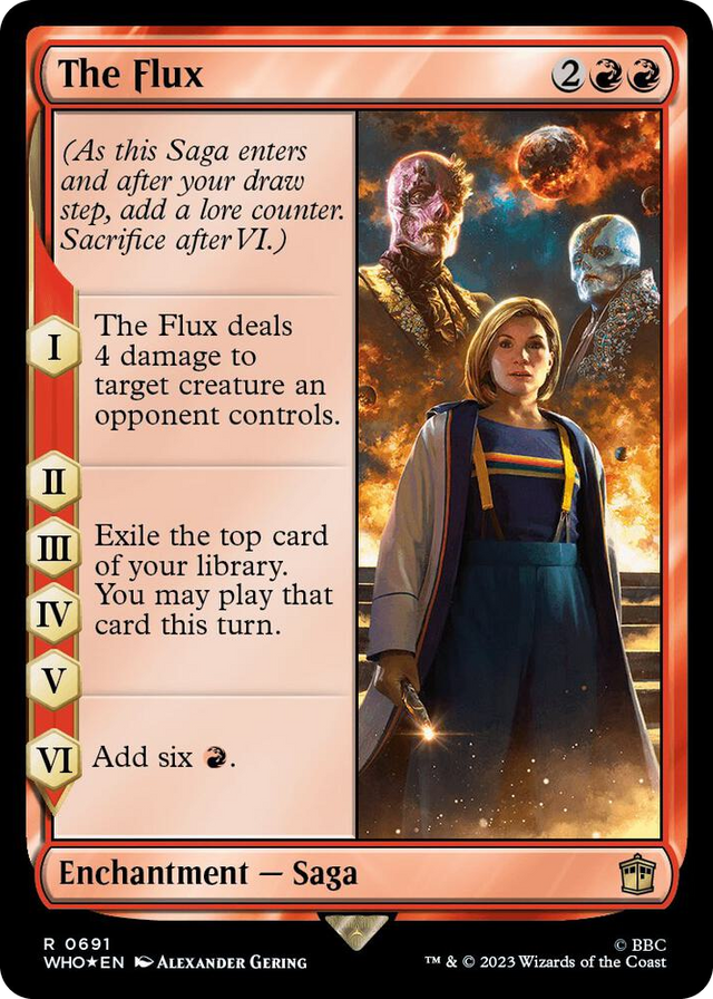 0691 The Flux (Surge Foil) R Universes Beyond: Doctor Who