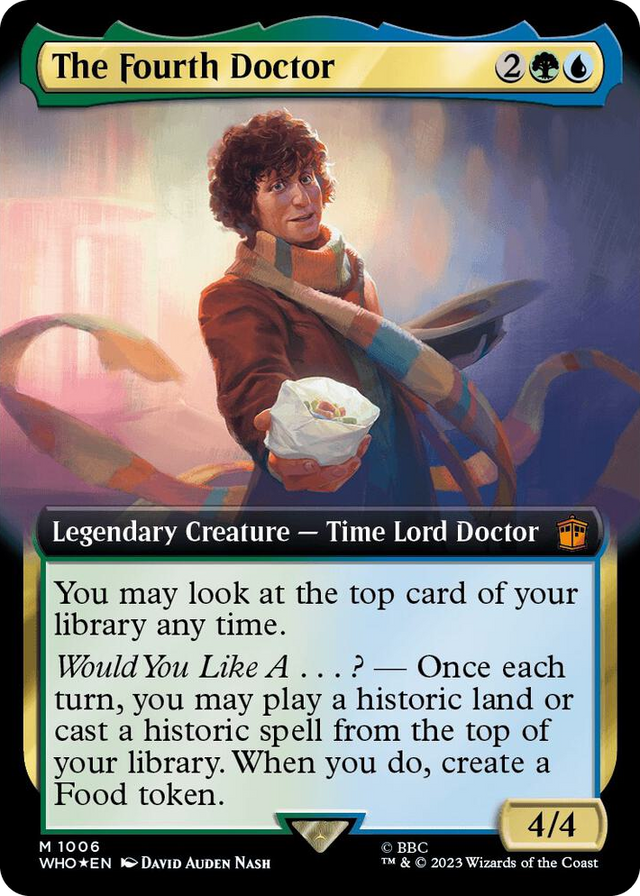 1006 The Fourth Doctor (Extended Art) (Surge Foil) M Universes Beyond: Doctor Who