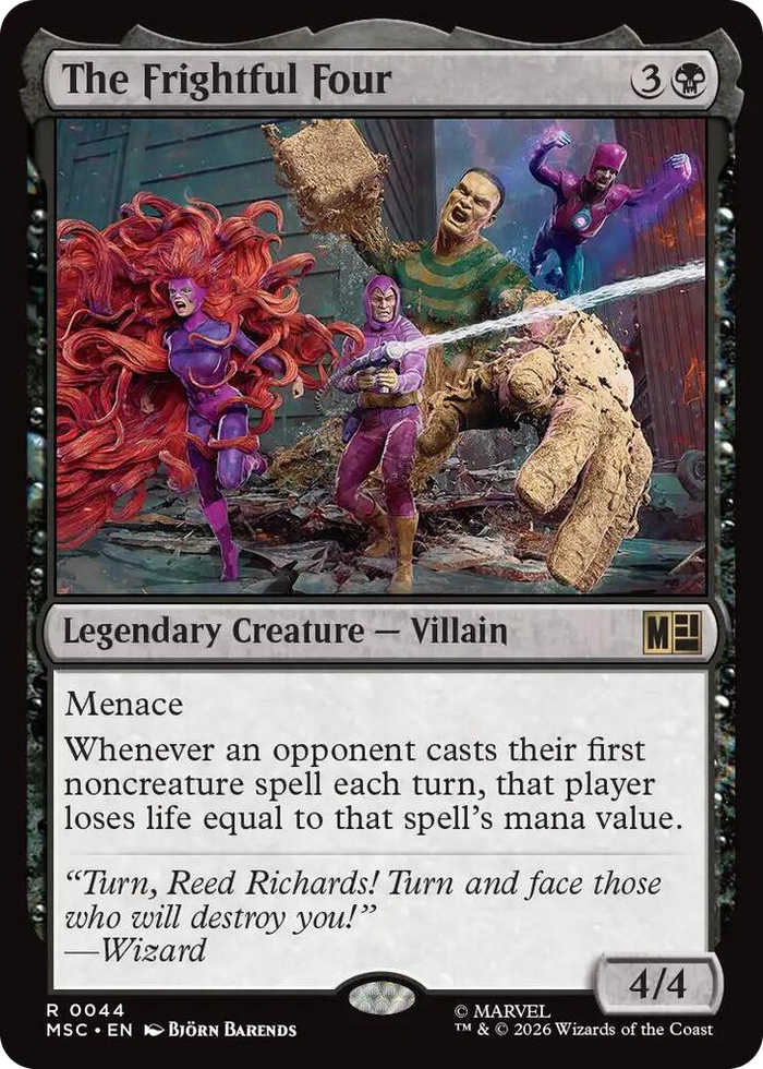 The Frightful Four #44 R - Commander: Marvel Super Heroes Pokemon card