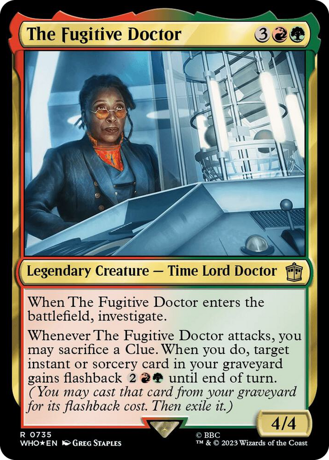 0735 The Fugitive Doctor (Surge Foil) R Universes Beyond: Doctor Who
