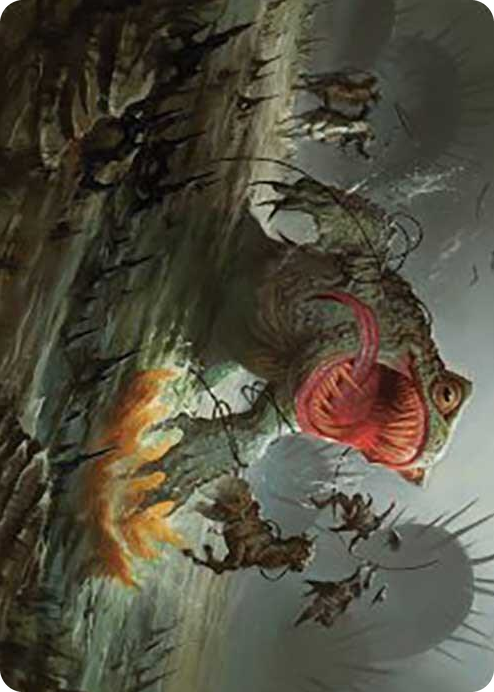 The Gitrog, Ravenous Ride Art Card #22 S - Art Series: Outlaws of Thunder Junction Pokemon card