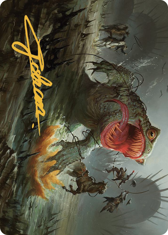 0022 The Gitrog, Ravenous Ride Art Card (Gold-Stamped Signature) S Art Series: Outlaws of Thunder Junction
