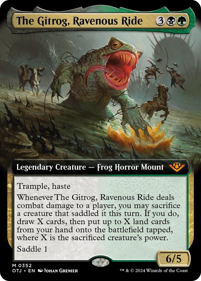 0352 The Gitrog, Ravenous Ride (Extended Art) M Outlaws of Thunder Junction