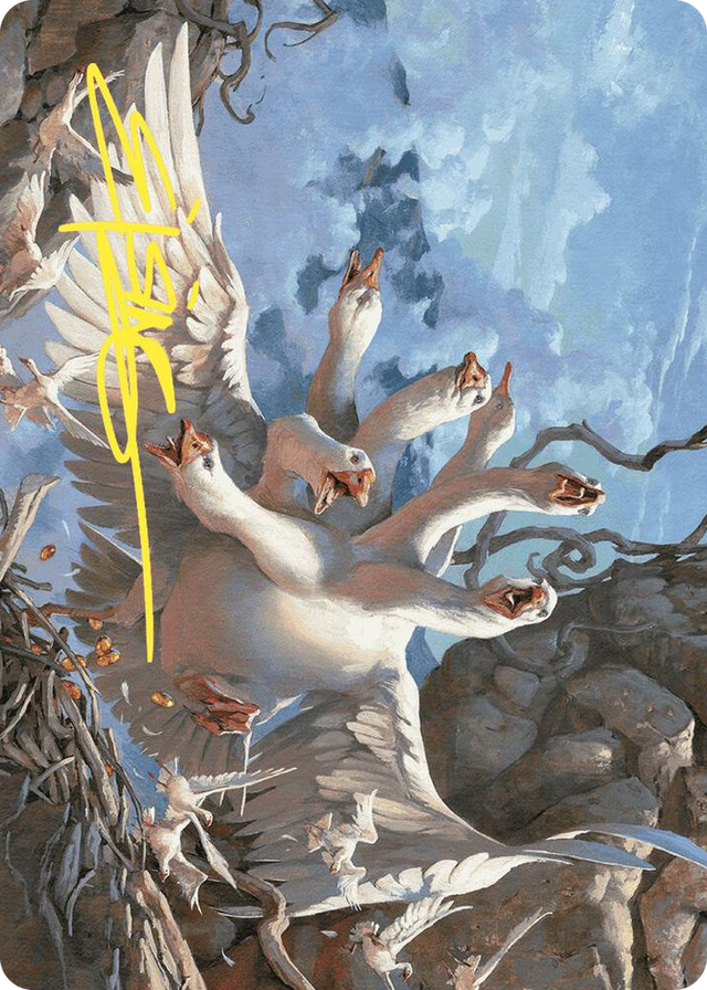 0029 The Goose Mother Art Card (Gold-Stamped Signature) S Art Series: Wilds of Eldraine