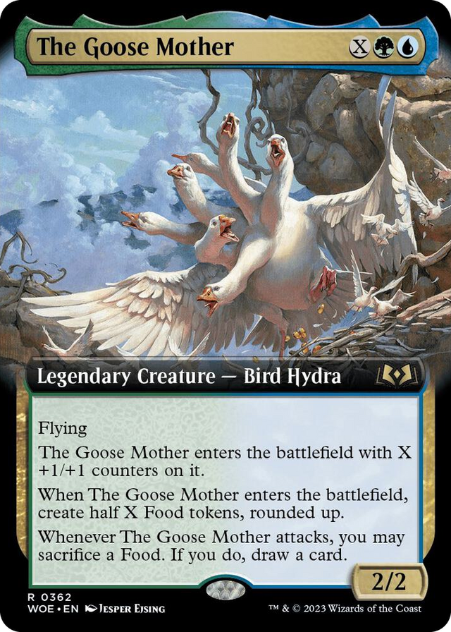 0362 The Goose Mother (Extended Art) R Wilds of Eldraine