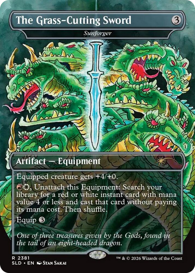 2381 The Grass-Cutting Sword - Sunforger R Secret Lair Drop Series