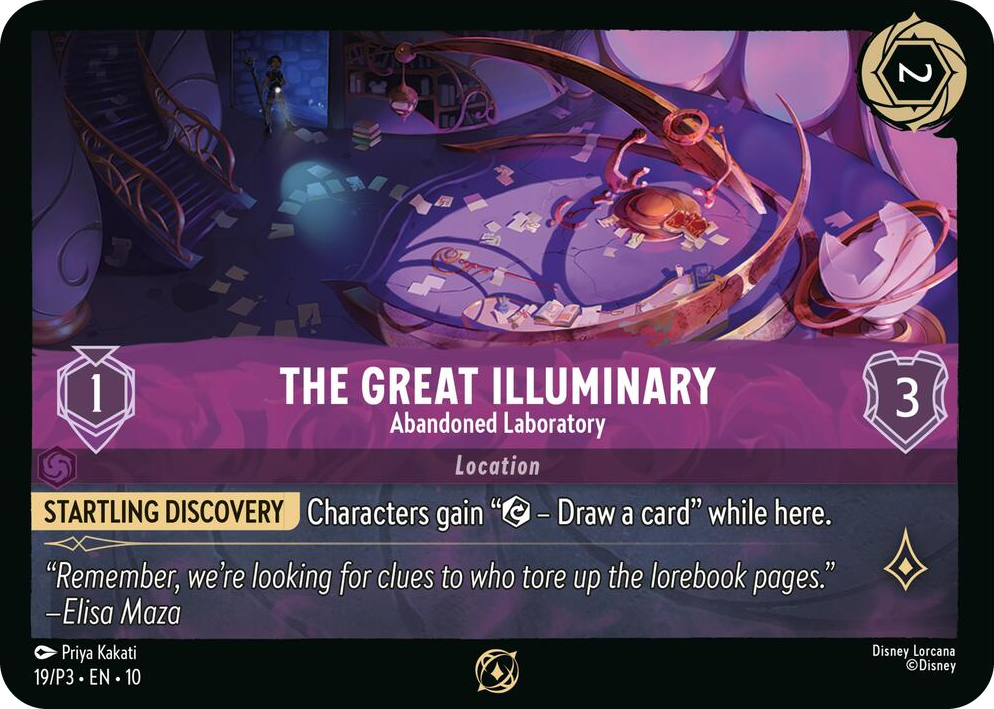 0019 The Great Illuminary - Abandoned Laboratory Promo Disney Lorcana Promo Cards