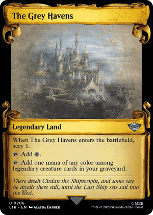 0706 The Grey Havens (Showcase Scrolls) U Universes Beyond: The Lord of the Rings: Tales of Middle-earth