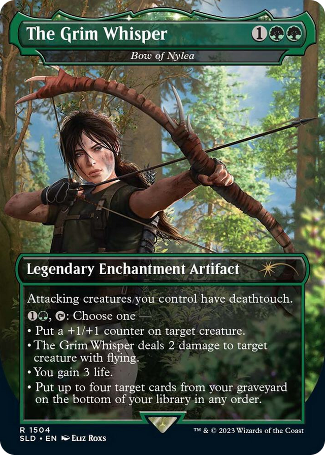 1504 The Grim Whisper - Bow of Nylea R Secret Lair Drop Series