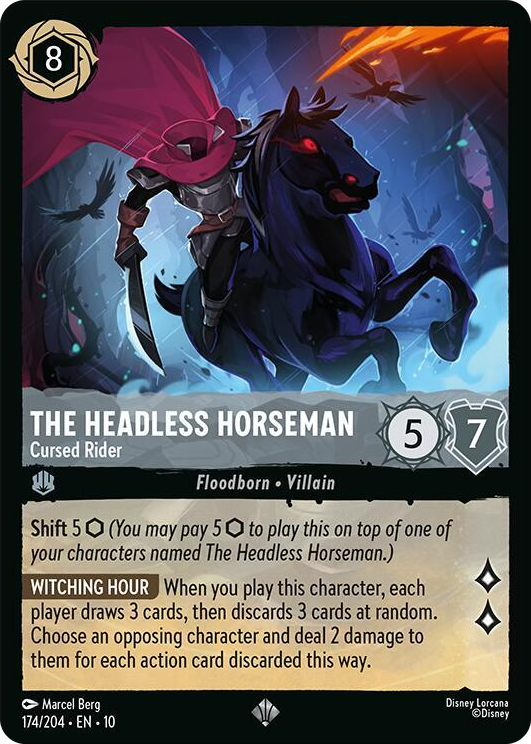 0174 The Headless Horseman - Cursed Rider Super Rare Whispers in the Well