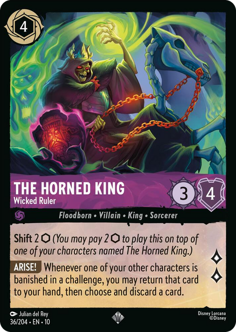 0036 The Horned King - Wicked Ruler Super Rare Whispers in the Well