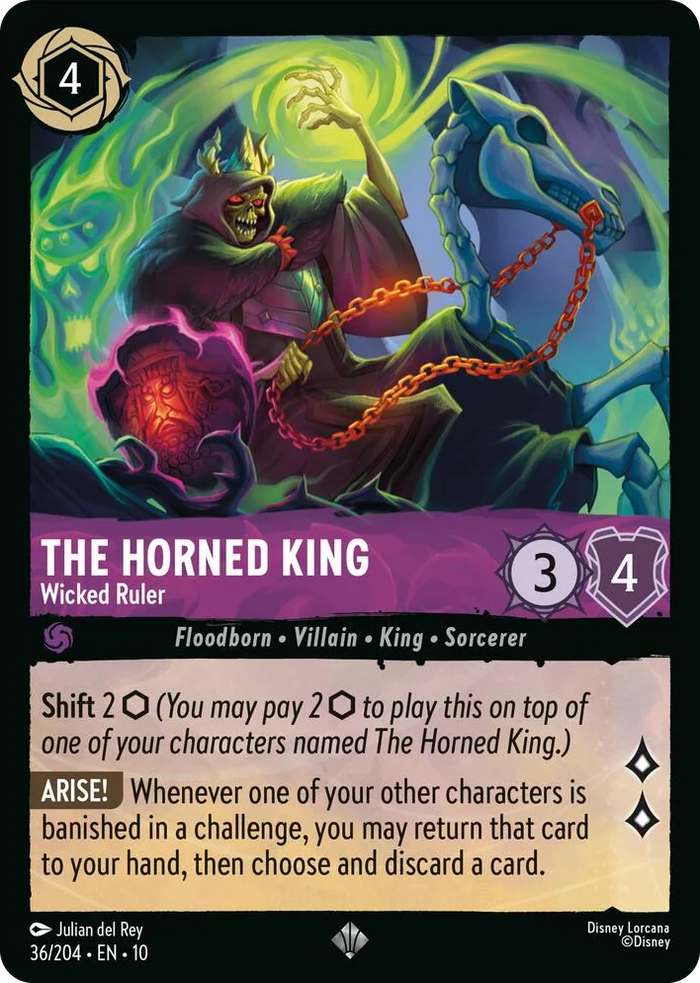 0036 The Horned King - Wicked Ruler Super Rare Whispers in the Well