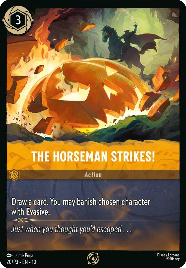0020 The Horseman Strikes! Promo Disney Lorcana Promo Cards