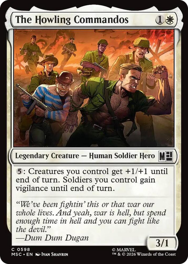 0598 The Howling Commandos C Commander: Marvel Super Heroes