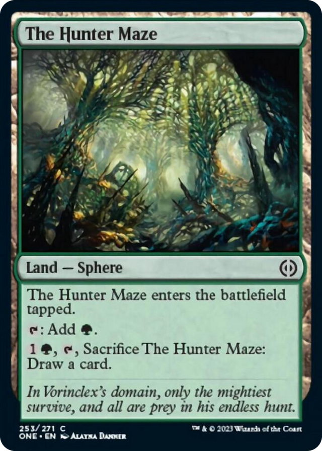 0253 The Hunter Maze C Phyrexia: All Will Be One
